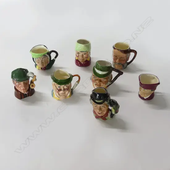 8 ROYAL DOULTON 'TINY' TOBY JUGS
