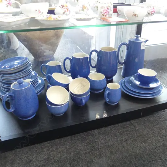 MOORCROFT 'SPECKLED BLUE' TEA SET FOR LIBERTY & Co. As used in their Tea Rooms...