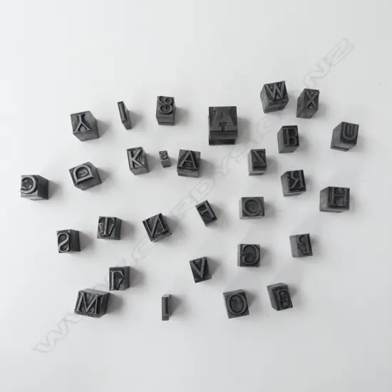 METAL PRINTERS LETTERS A-Z 