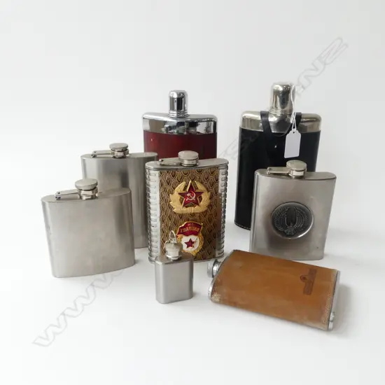8 HIP FLASKS