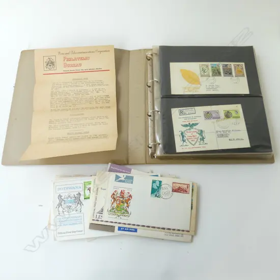 FOLDER ASST. STAMPS, FIRST DAY COVERS ETC