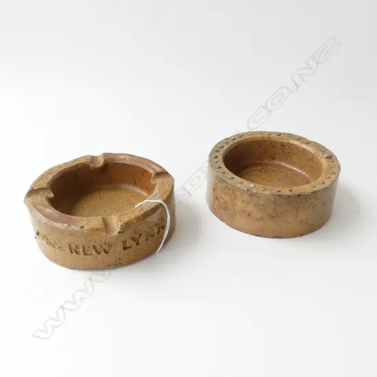 PR AMBRICO SALT GLAZED ASH TRAYS 140mm dia