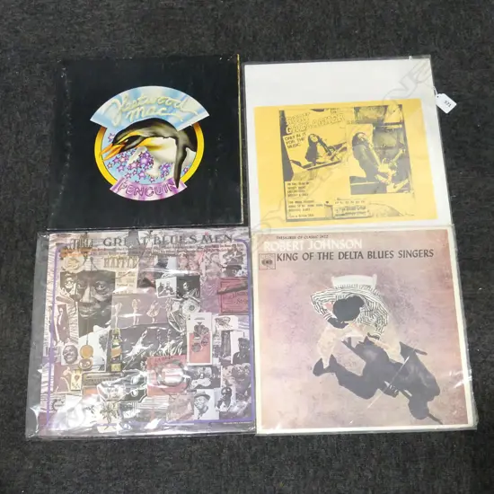 4 BLUES RECORDS; RORY GALLAGHER, ROBERT JOHNSON, FLEETWOOD MAC, THE GREAT BLUES MEN