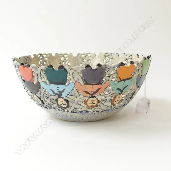 HANDMADE CERAMIC FRUIT BOWL 240mm dia