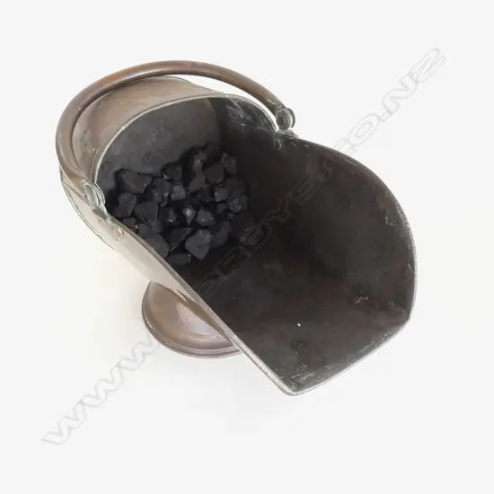 ANTIQUE COPPER COAL SKUTTLE L.450mm