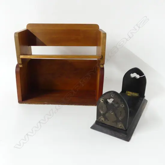 3 BOOKSTANDS; 2 DECO, 1 VICTORIAN EXPANDING W.400mm