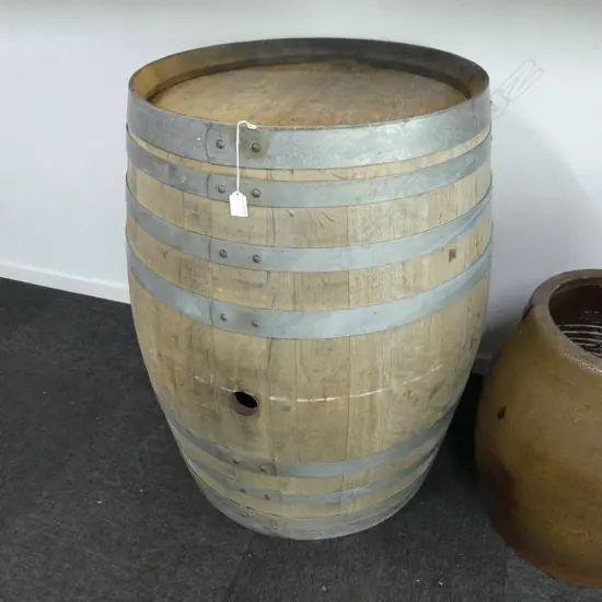 WOODEN OAK WINE BARREL H.860mm, 620mm dia