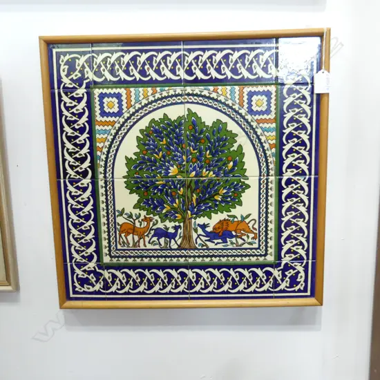 TILED ARTWORK 475x475mm Armenian Quarter Jerusalem