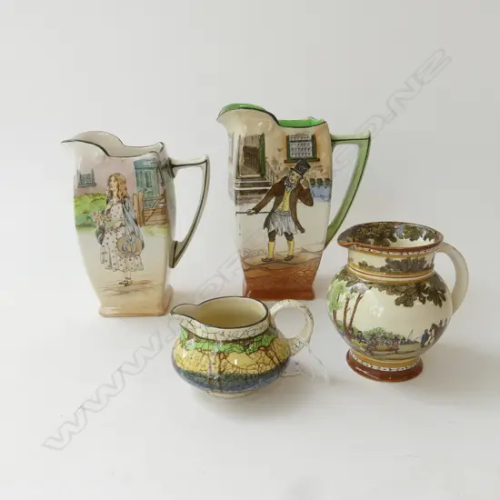 4 ROYAL DOULTON JUGS H.190mm