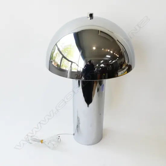CHROME TABLE LAMP, H.640MM.