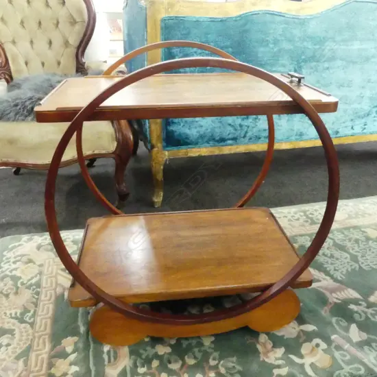 DECO WOODEN TEA TROLLEY 615x450x700mm