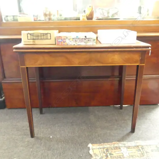 ANTIQUE MAHOGANY SUPPER TABLE 910x450x730mm