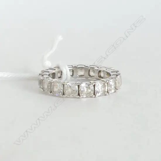 FULL ETERNITY FAUX  DIAMOND RING SIZE K