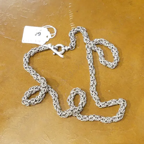 STG SILVER NECKLACE, 112gms