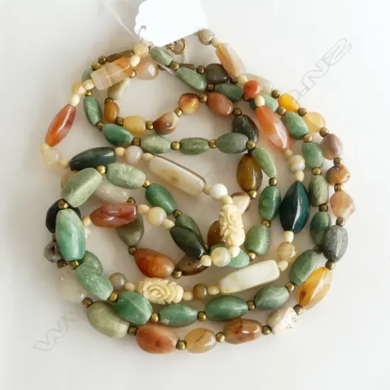 3 SEMI PRECIOUS STONE NECKLACES