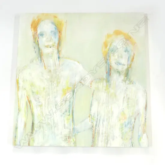 ARTIST UNKNOWN, 'FERALS' MIXED MEDIA ON BOARD, 710x685mm