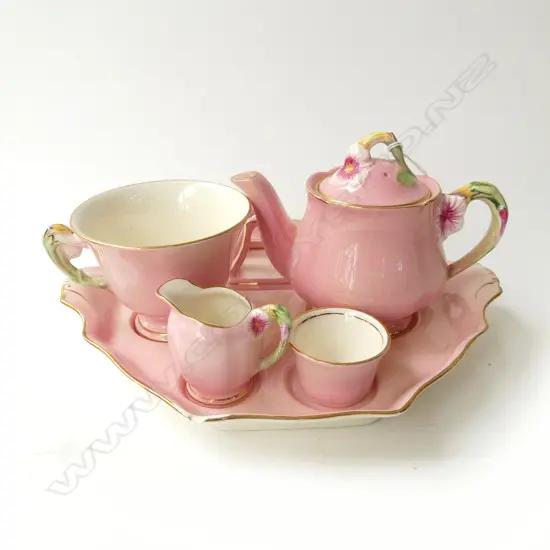 6 PCE PINK ROYAL WINTON BREAKFAST SET