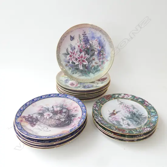 16 COLLECTORS PLATES; BRADFORD EXCHANGE ETC w. CERTIFICATES