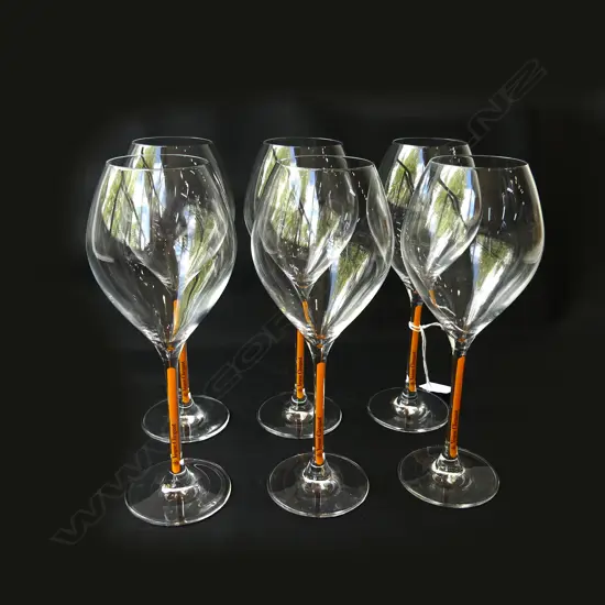6 VEUVE CLICQUOT STEM GLASSES H.205mm