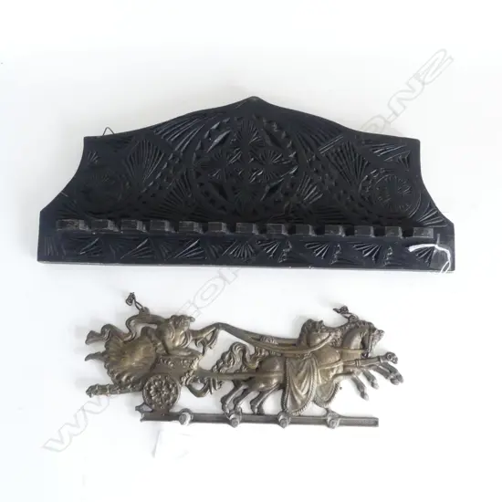 CHIP ART WALL PIPE RACK L380MM & METAL CHARIOT WALL KEY RACK L280MM