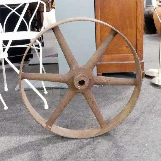 OLD CAST IRON WHEEL 660mm dia