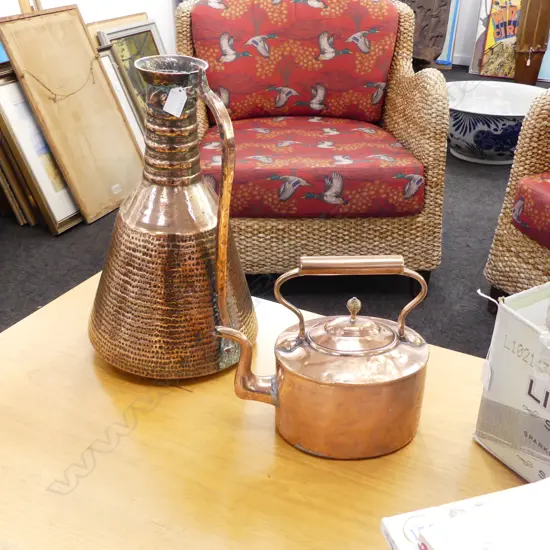 COPPER KETTLE & JUG H.450mm