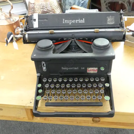 VINTAGE IMPERIAL 58 TYPEWRITER 