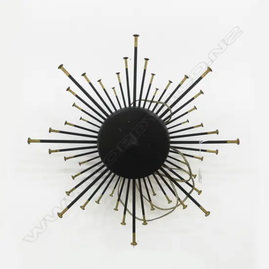 DANTOFT 1970'S SUNBURST WALL LAMP LAMP large nail type frame Dia.490mm