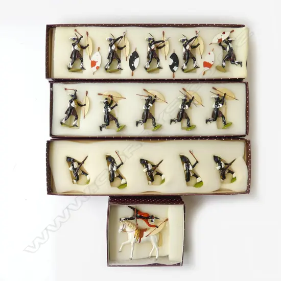 4 BOXED IMPERIAL PRODUCTION N.Z. 'ZULU WAR' COLLECTORS FIGURES