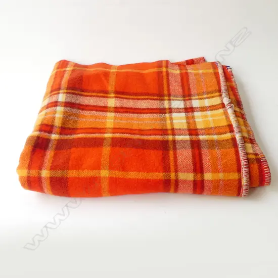 ORANGE WOOL BLANKET
