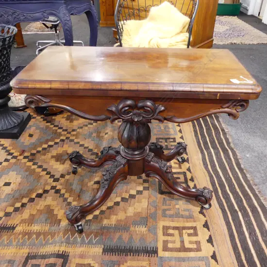 A Victorian games table,