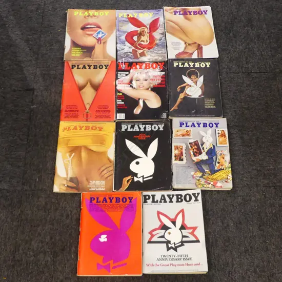 11 PLAYBOY MAGAZINES