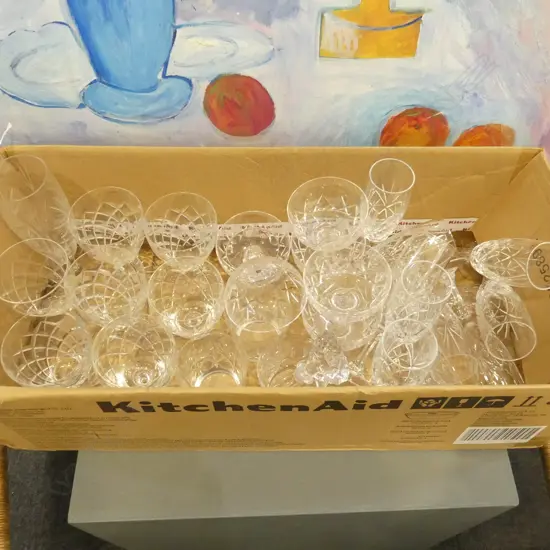 ASST. CRYSTAL DRINKING GLASSES