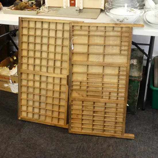 2 PRINTER TRAYS, 820 x 495mm.