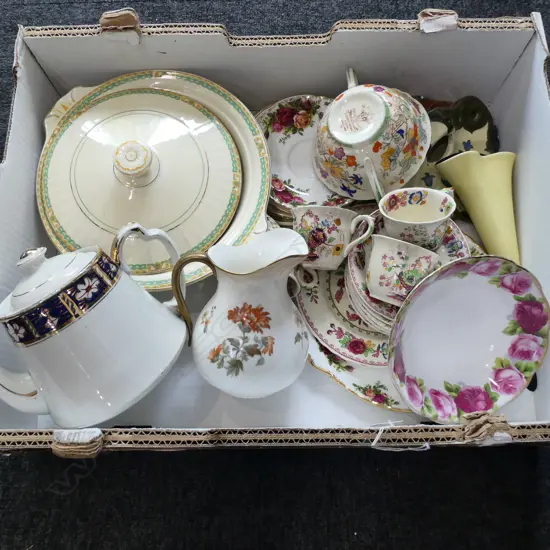 ASSTD. CHINA – WALL POCKETS, MASONS, ROYAL DOULTON JUG, ROYAL ALBERT ETC