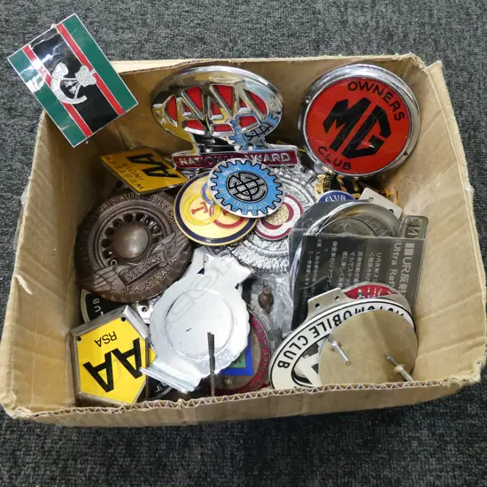 ASST. CAR BADGES; CLUBS ETC