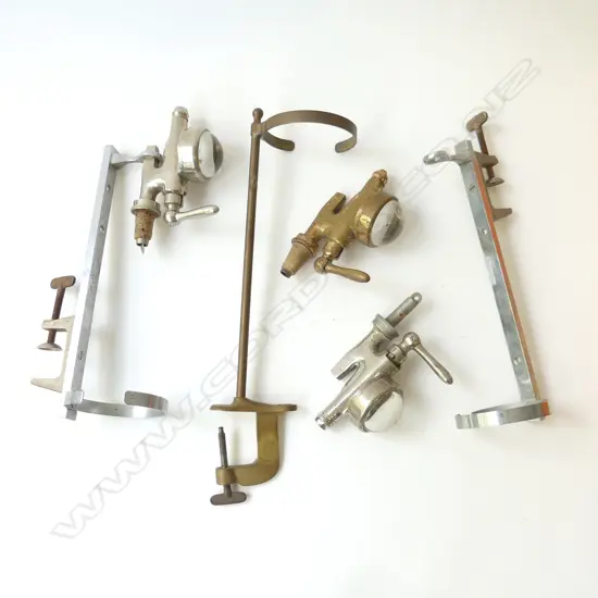 THREE VINTAGE SPIRITS DISPENSERS WITH STANDS IN CHROME & BRASS