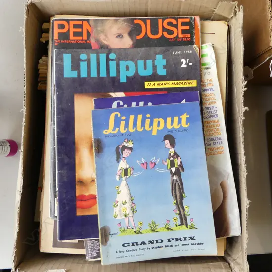 VINTAGE MENS MAGAZINES; LILLIPUT ETC