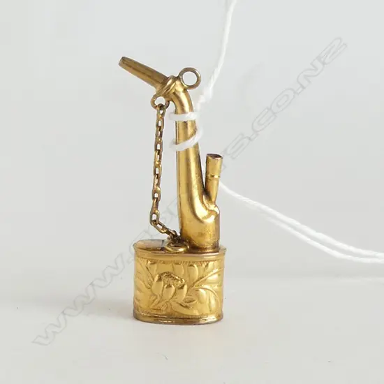 14CT OPIUM PIPE CHARM H.35mm, 3.4gms