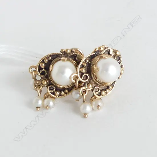 PR 14CT PEARL EARRINGS 4.0gms