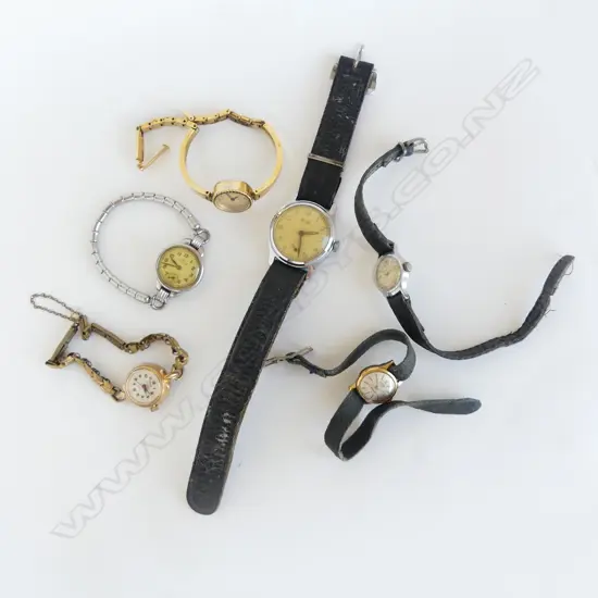 BAG 6 VINTAGE WRISTWATCHES