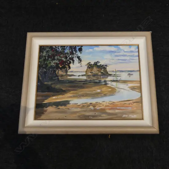 JOHN SPEEDY, SEASCAPE, OIL ON BOARD 410x540mm
