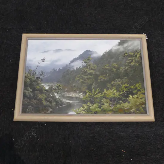 RANDALL FROUDE, BUSH LANDSCAPE, OIL ON CANVAS, 495x755mm