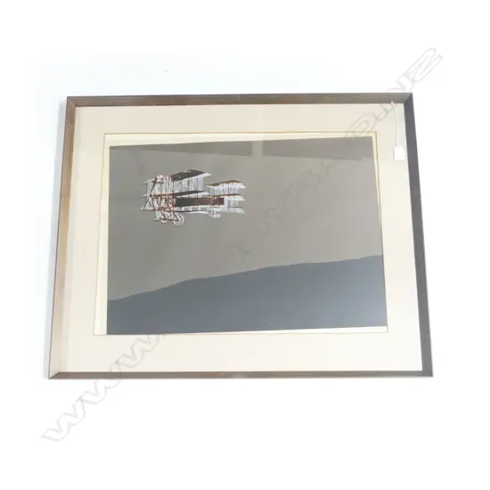 TED DUTCH (1928-2008) 'FLYING MACHINE' 1973, SIGNED, 500 x 650mm