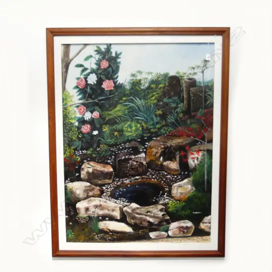 T. KAVENI, UNTITLED (LANDSCAPE), ACYRLIC ON BOARD, 1130x830mm