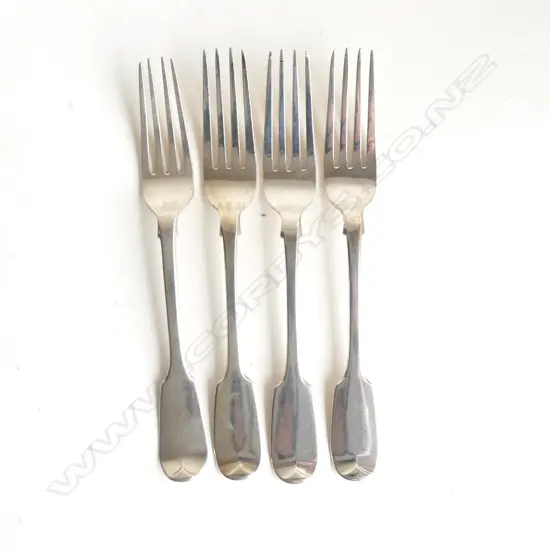 4 VICT S/SILVER DINNER FORKS 303GMS