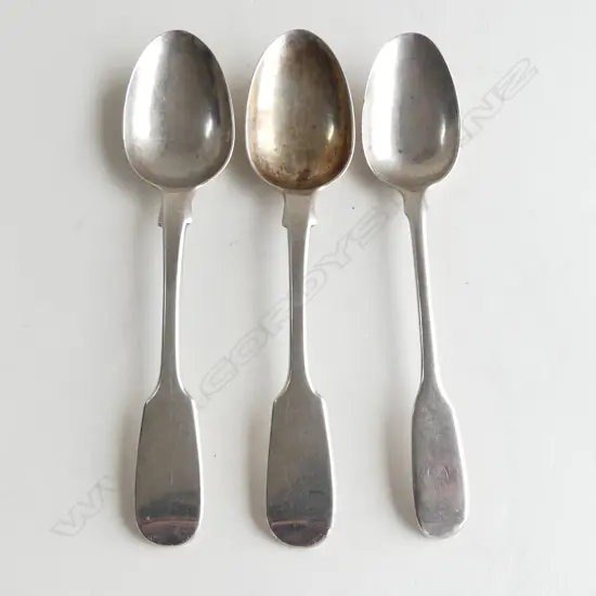3 S/SILVER TEA SPOONS 72GMS