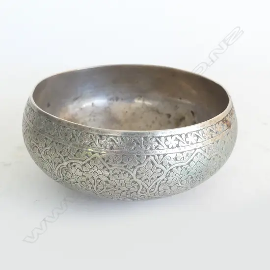 ISLAMIC SILVER BOWL DIA130MM 172GMS