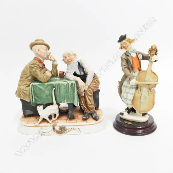 2 CAPODIMONTE STYLE FIGURINES H.200mm