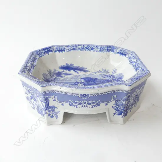 MODERN SPODE 'AESOPS FABLES' DOG BOWL, 589/750 2001 W.275mm